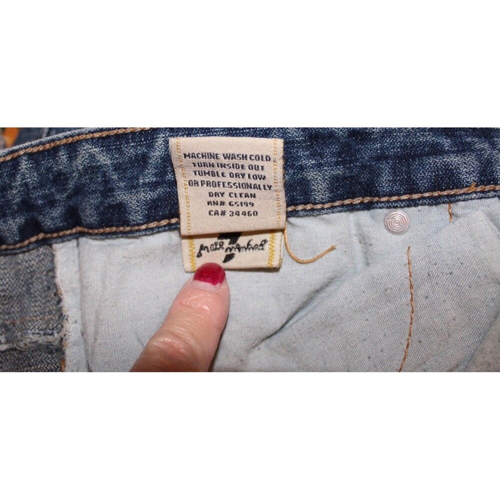 7 For All Mankind Dojo Y2K Jeans Womens Size 30 Straight Leg Made‎ USA - Picture 10 of 10